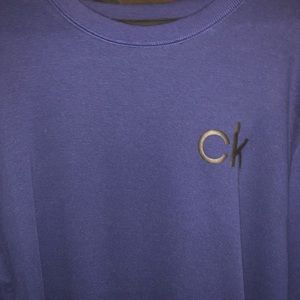 Navy Blue Calvin Klein Sweatshirt W/O Hood XXL
